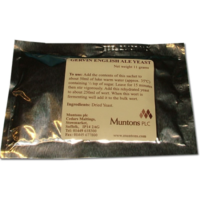 Unbranded GERVIN ENGLISH ALE YEAST