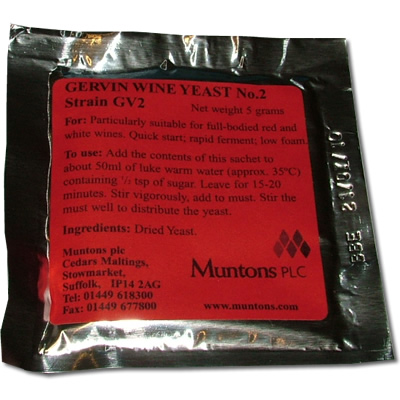 Unbranded GERVIN GV2 WINE YEAST