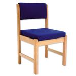 GGI Traditional Wooden-Frame Office/Reception Side Chair - Royal Blue