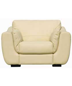 Gianna Leather Chair - Ivory