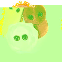 Infectiously cute and highly huggable, Microbes are modelled on the nasty little bugs that float aro