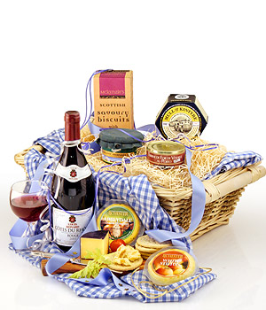 Unbranded Gift Hamper - Wine, Cheese and Pate