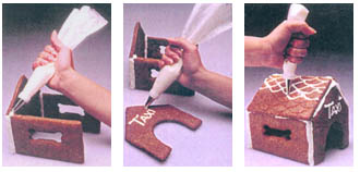 Gingerbread Doghouse Decoration