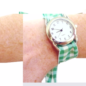 Unbranded Gingham Ribbon Watch