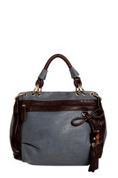 Unbranded Ginny Rope Handle Tassle Detail Slouch Bag