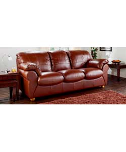 Unbranded Giovanni Large Sofa - Chestnut