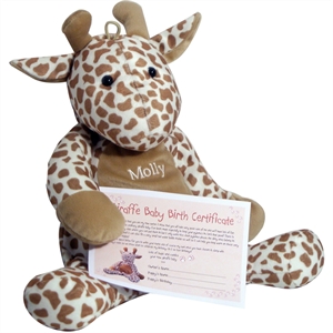 Unbranded Giraffe Baby with Birth Certificate
