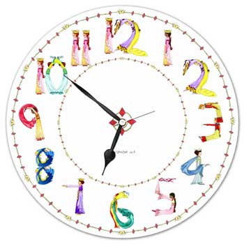 Unbranded Girland#39;s Character Alphabet Art Clock