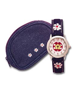 Girls Denim Watch