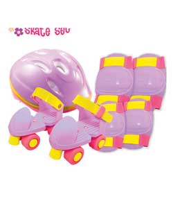 Unbranded Girls First Skate, Helmet and Pads Set