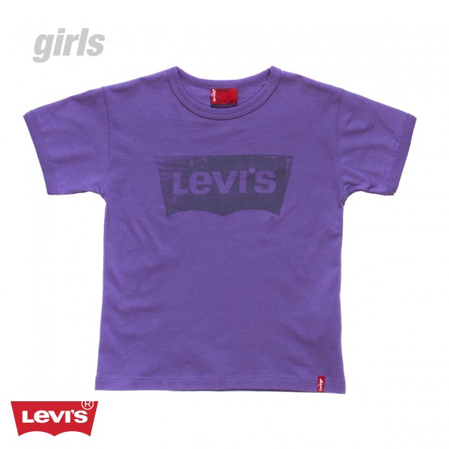 Unbranded Girls Levis Batlog T-Shirt - Lavender