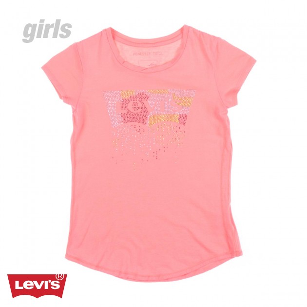 Unbranded Girls Levis Britney T-Shirt - Peach