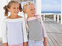 Girls Pack of 2 Slouch Neck Tops
