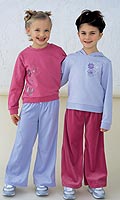 Girls Pack of 2 Velour Trousers