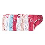 Girls Pack of 8 Lo-Rise Brief