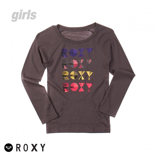 Unbranded Girls Roxy Infinite Long Sleeve T-Shirt - Steel
