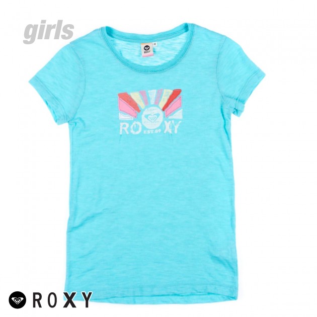 Unbranded Girls Roxy L.A T-Shirt - Turquoise