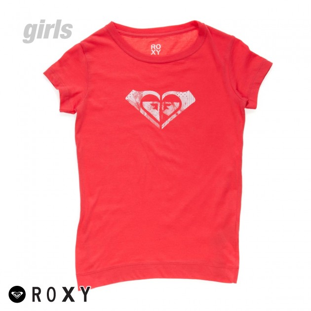 Unbranded Girls Roxy Scrapped T-Shirt - New Pink