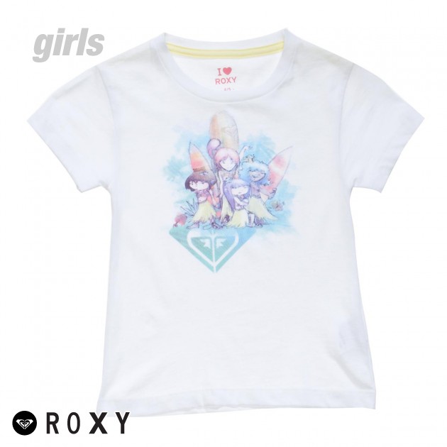 Unbranded Girls Roxy Wahine T-Shirt - White