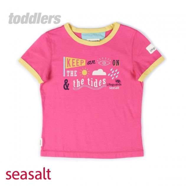 Unbranded Girls Seasalt Sandy T-Shirt - Bubblegum