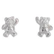 Unbranded Girls Sterling Silver Bear Earrings