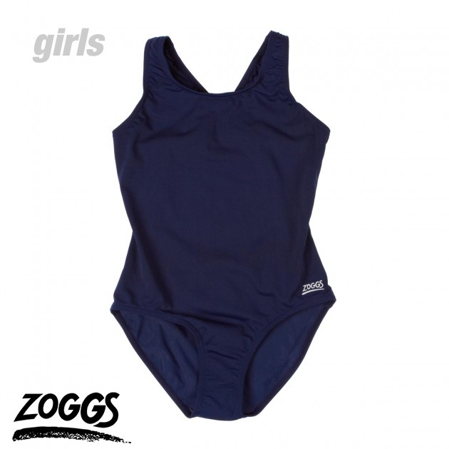 Unbranded Girls Zoggs Cottesloe Sportsback Swimsuit - Black