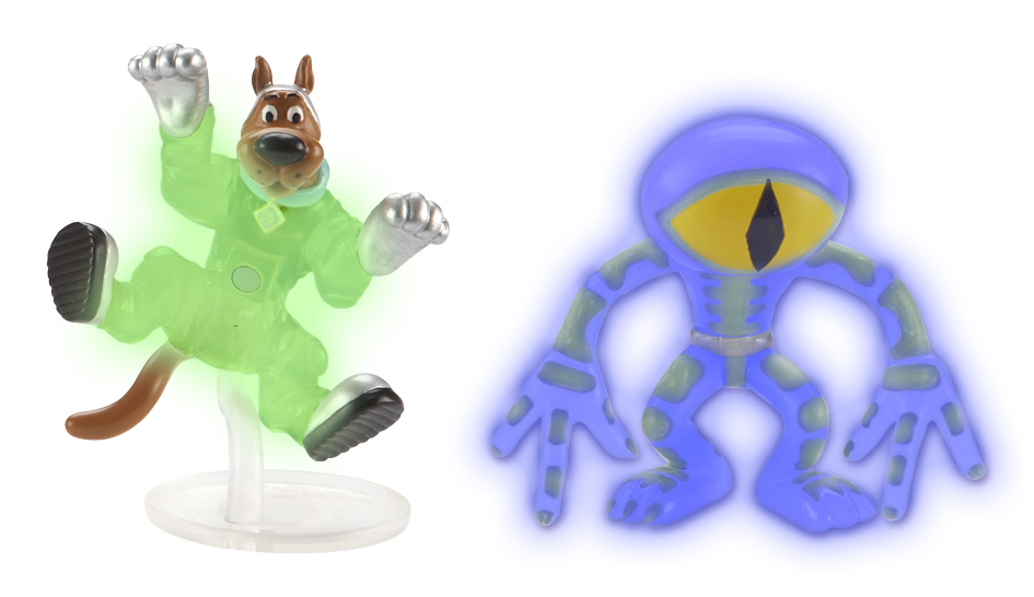 Unbranded Gitd Mystery Mates - Astro Scooby and Skeleton Man