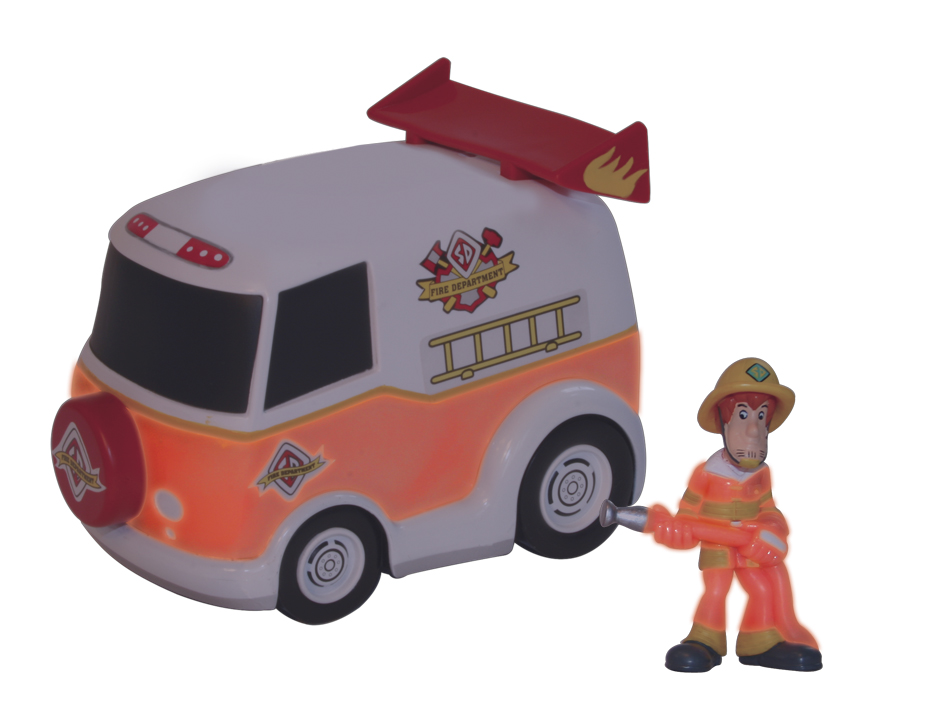 Unbranded Gitd Mystery Mates Vehicle and Figure - Firetruck