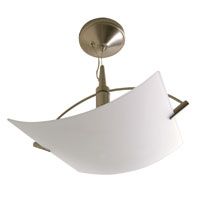 Glacier Single Light Halogen Pendant Satin Steel Finish