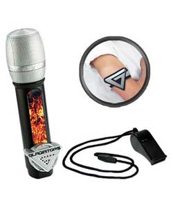 Take the role of John Anderson with this Announcers Set complete with microphone, armband and whistl