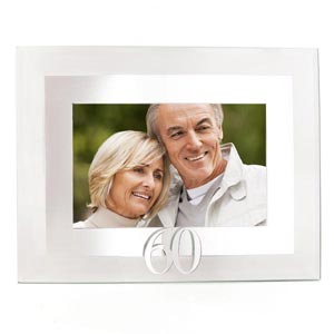 Unbranded Glass and Mirror Happy 60th Anniversary 6 x 4