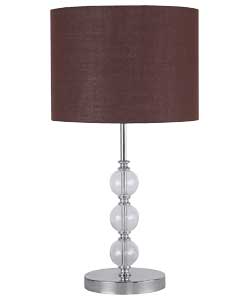 Unbranded Glass Ball Chocolate Table Lamp