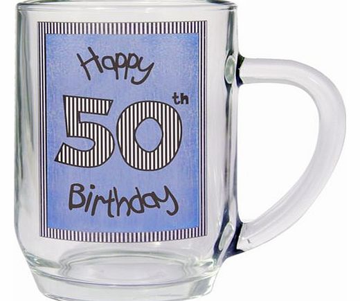 Unbranded Glass Birthday Tankard