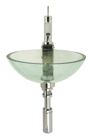 Unbranded Glass Bowl Round Transparent