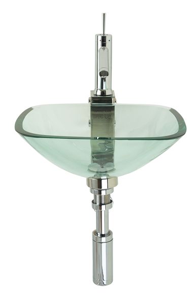 Unbranded Glass Bowl Square Transparent