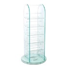 Glass CD round rotating stand furniture