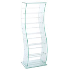 Glass CD Stands wide S-shape furniture