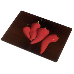 Unbranded Glass Chopping Board - Chilli
