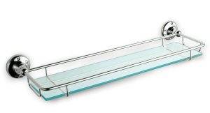 Unbranded Glass Gallery Shelf With Chrome Finish