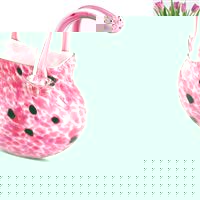 Glass Handbag Style Ornament