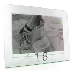 Unbranded Glass Jewelled 18th Birthday 6 x 4 Photo Frame