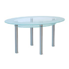Glass oval dining table 59336RV furniture