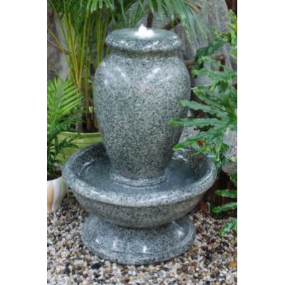 Unbranded Glazed Granite Bubbling Urn Water Feature