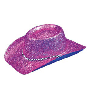 Glitter Cowboy hat, purple