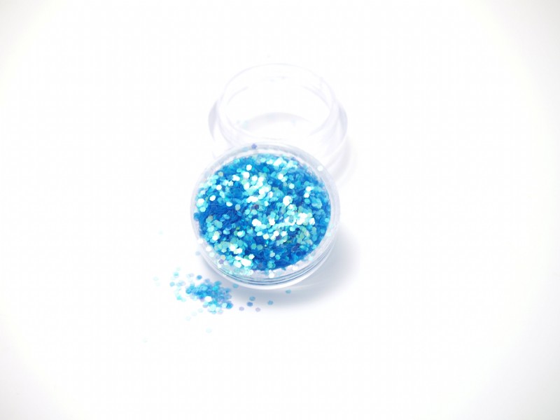 Unbranded Glitter Flakes Light Blue
