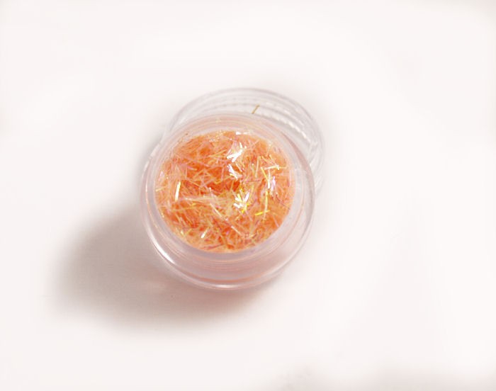 Unbranded Glitter Ice Flakes in Orange for Nail Art
