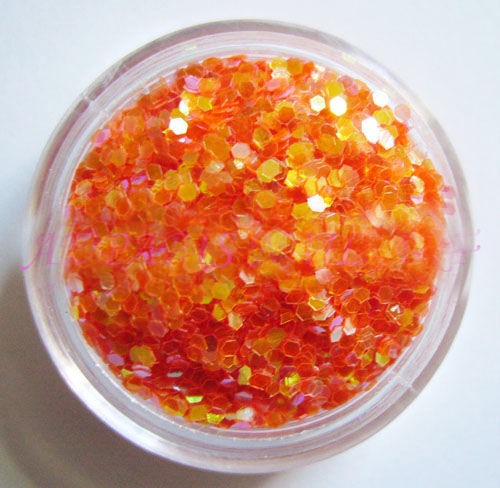 Unbranded Glitter Ice Flakes in Orange