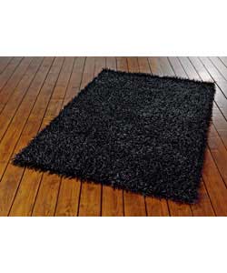 Unbranded Glitz Shaggy Rug - Black