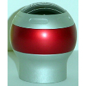Globe-X Gear Knob- Silver/Red