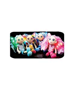 gloE Bedtime Sparkle Fairies glow with all the colours of the sweet dreams rainbow. Their magical